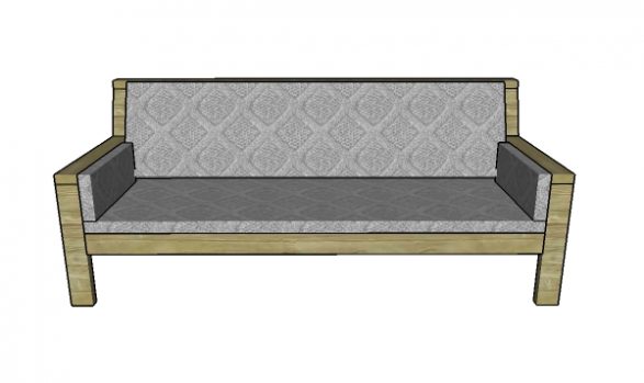 outdoor sofa made from 2x4s plans howtospecialist - how
