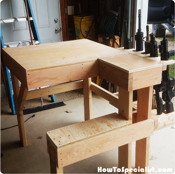 Wood Shooting Bench | HowToSpecialist - How to Build, Step 