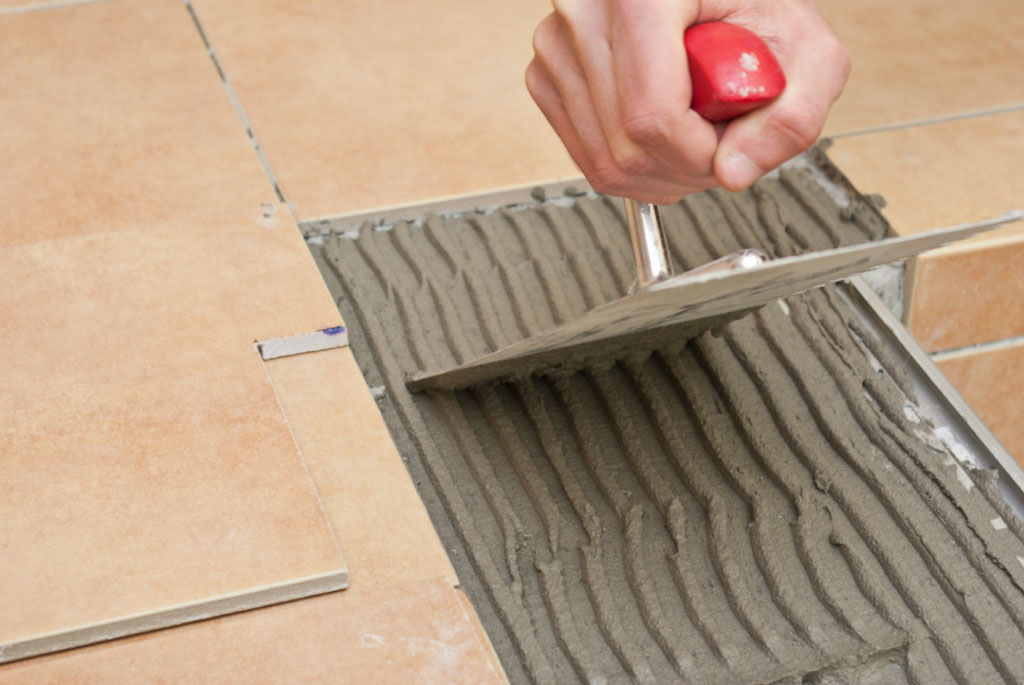 Installing Tile Edging, How To Install Tile Edge Trim On Floor