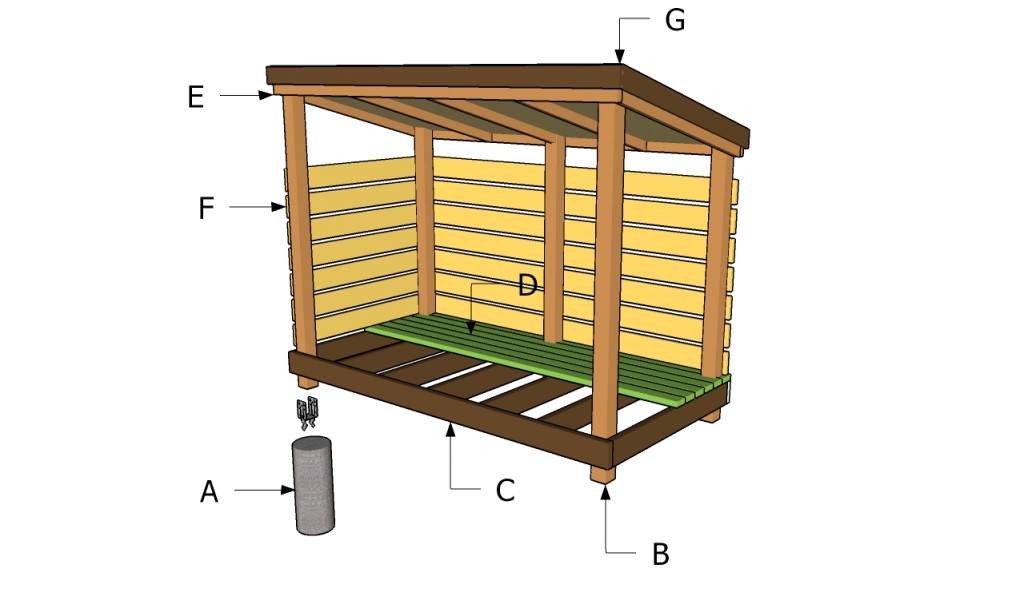 Firewood storage shed plans | HowToSpecialist - How to ...