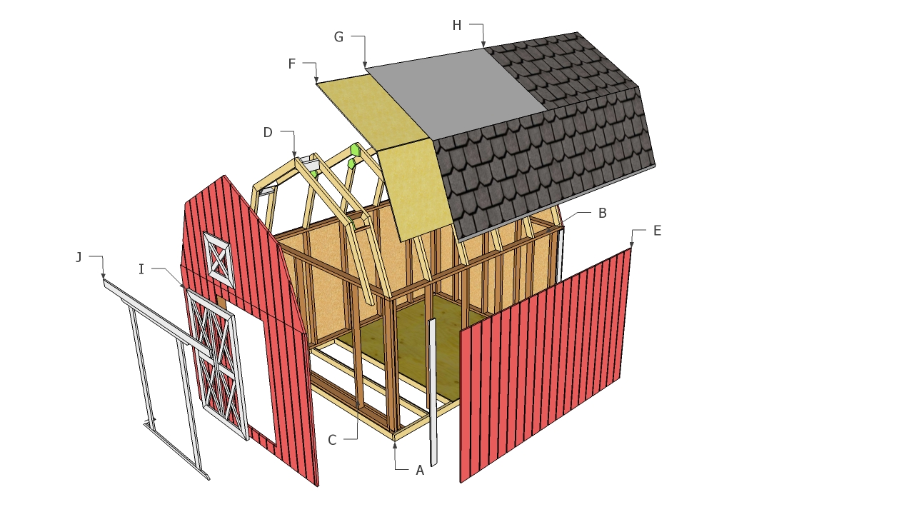 Barn Shed Plans | HowToSpecialist - How to Build, Step by 
