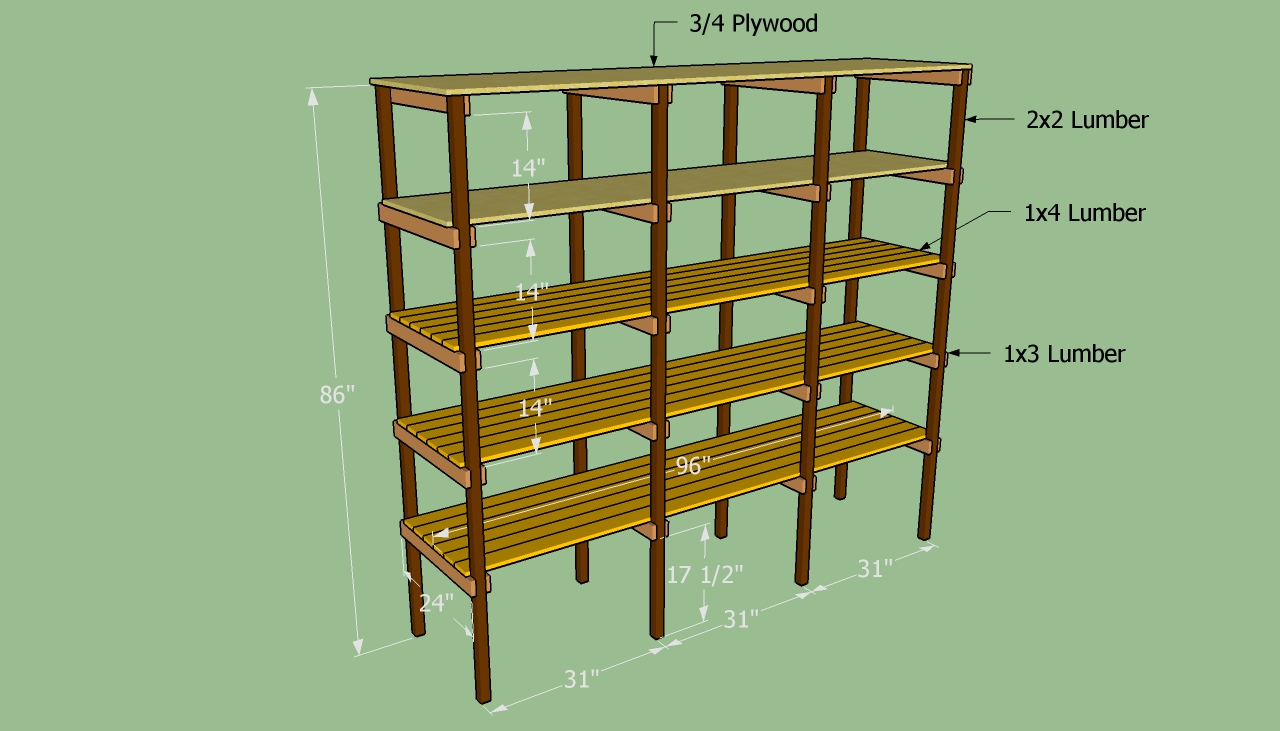 How to build storage shelves HowToSpecialist - How to ...