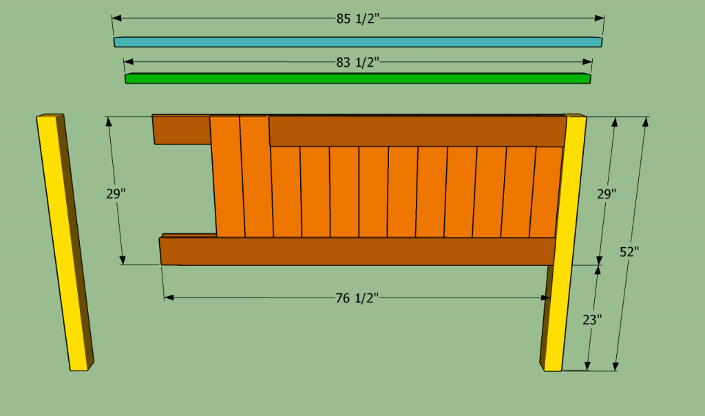 How To Build A King Size Bed Frame, King Single Headboard Size