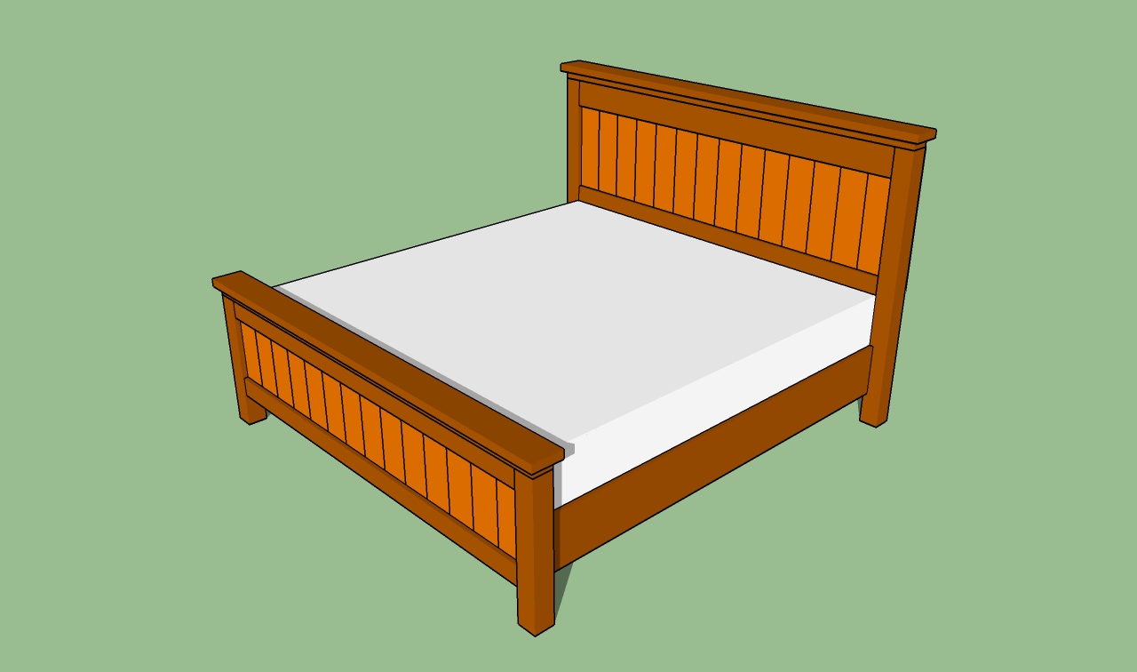 Woodwork King Size Bed Frame Building Plans PDF Plans