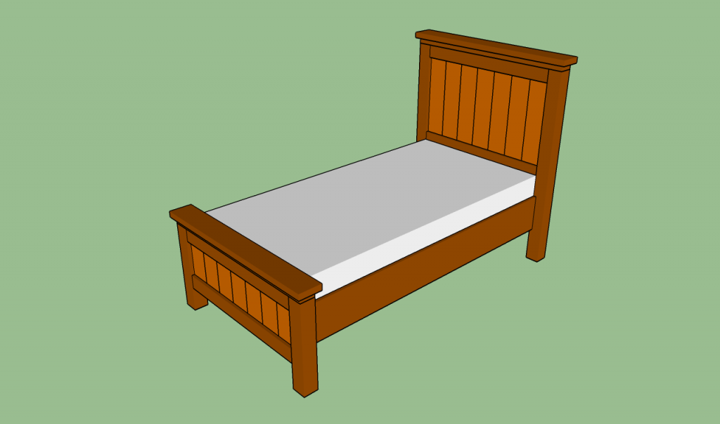 How To Build A Twin Bed Frame, How To Put Together A Wooden Twin Bed Frame And Headboard