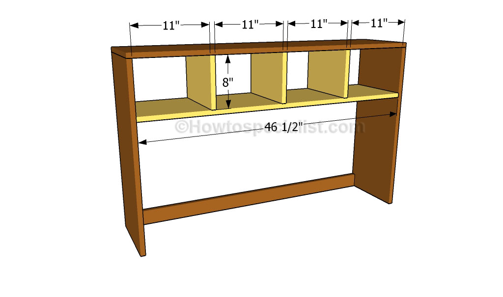 Desk Hutch Plans Howtospecialist, Plans To Build A Desk Hutch