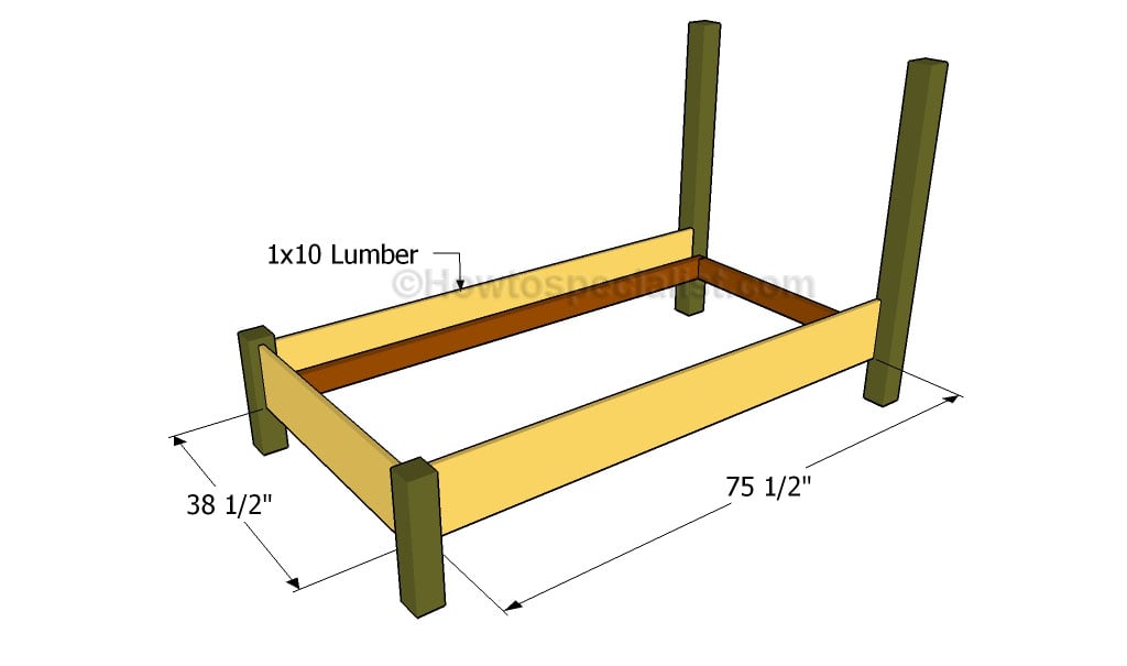 Twin Size Bed Frame Plans, How Long Is A Twin Bed Frame