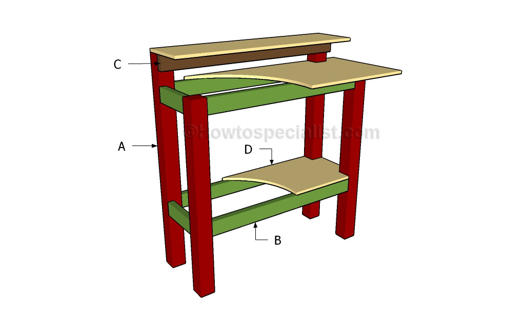 Stand Up Desk Plans Howtospecialist How To Build Step By Step