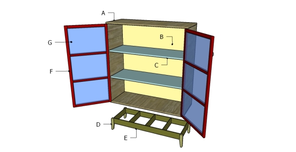 Pantry Cabinet Plans Howtospecialist How To Build Step By
