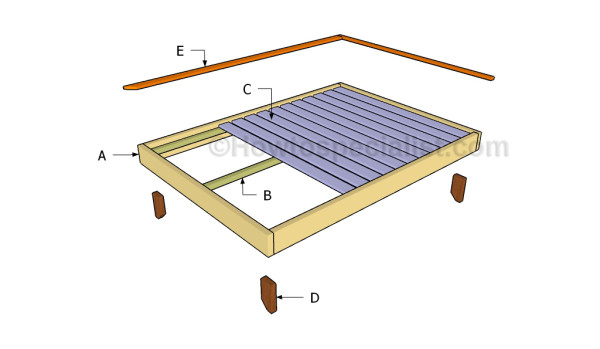 Full Size Platform Bed Plans, How Wide Is A Full Size Bed Frame