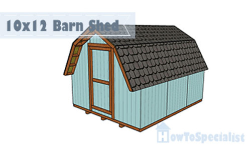 10x12 Barn Shed Plans Howtospecialist How To Build Step By Diy - Diy Shed Plans 12×16