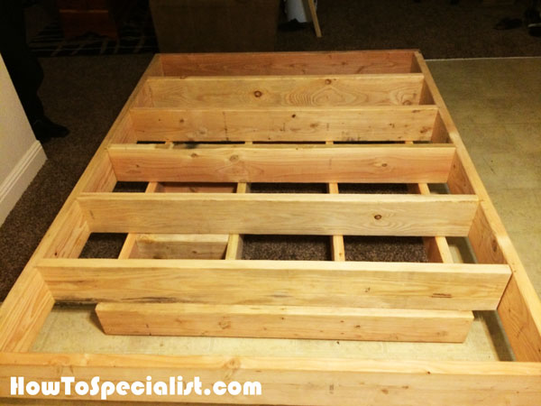 Diy Queen Size Floating Bed, How To Make Floating Bed Frame